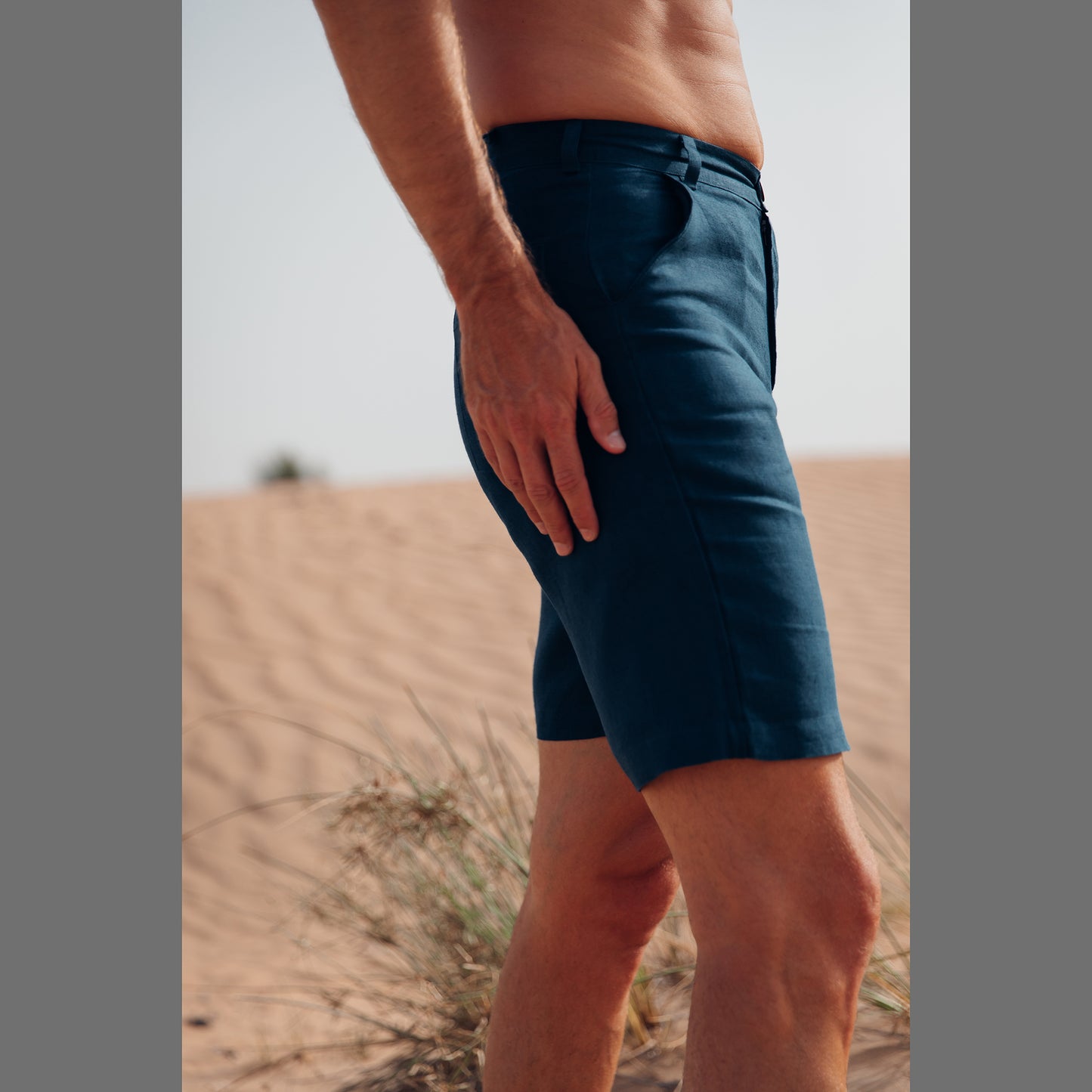 Shorts for Men (100% Hemp, Navy)