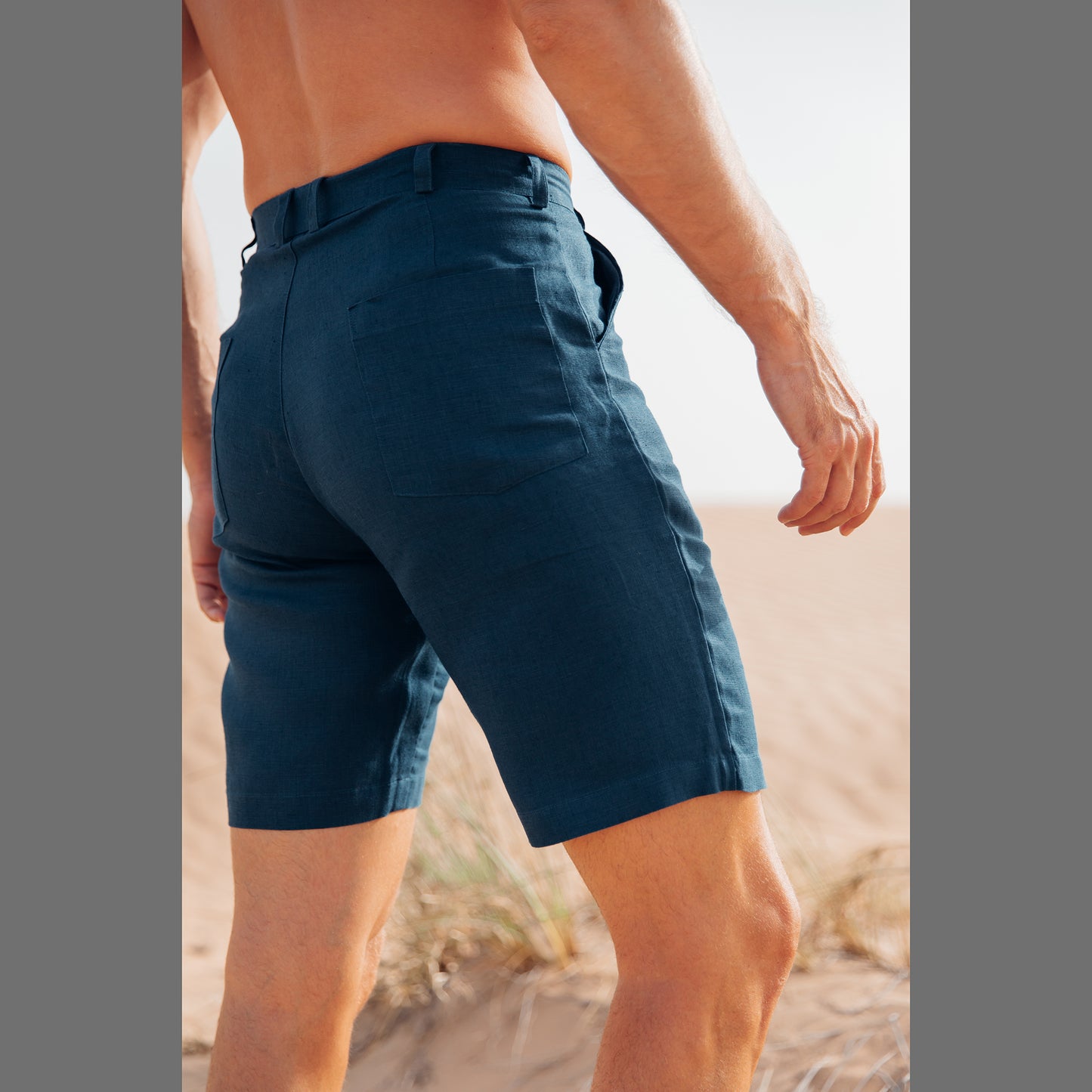 Shorts for Men (100% Hemp, Navy)