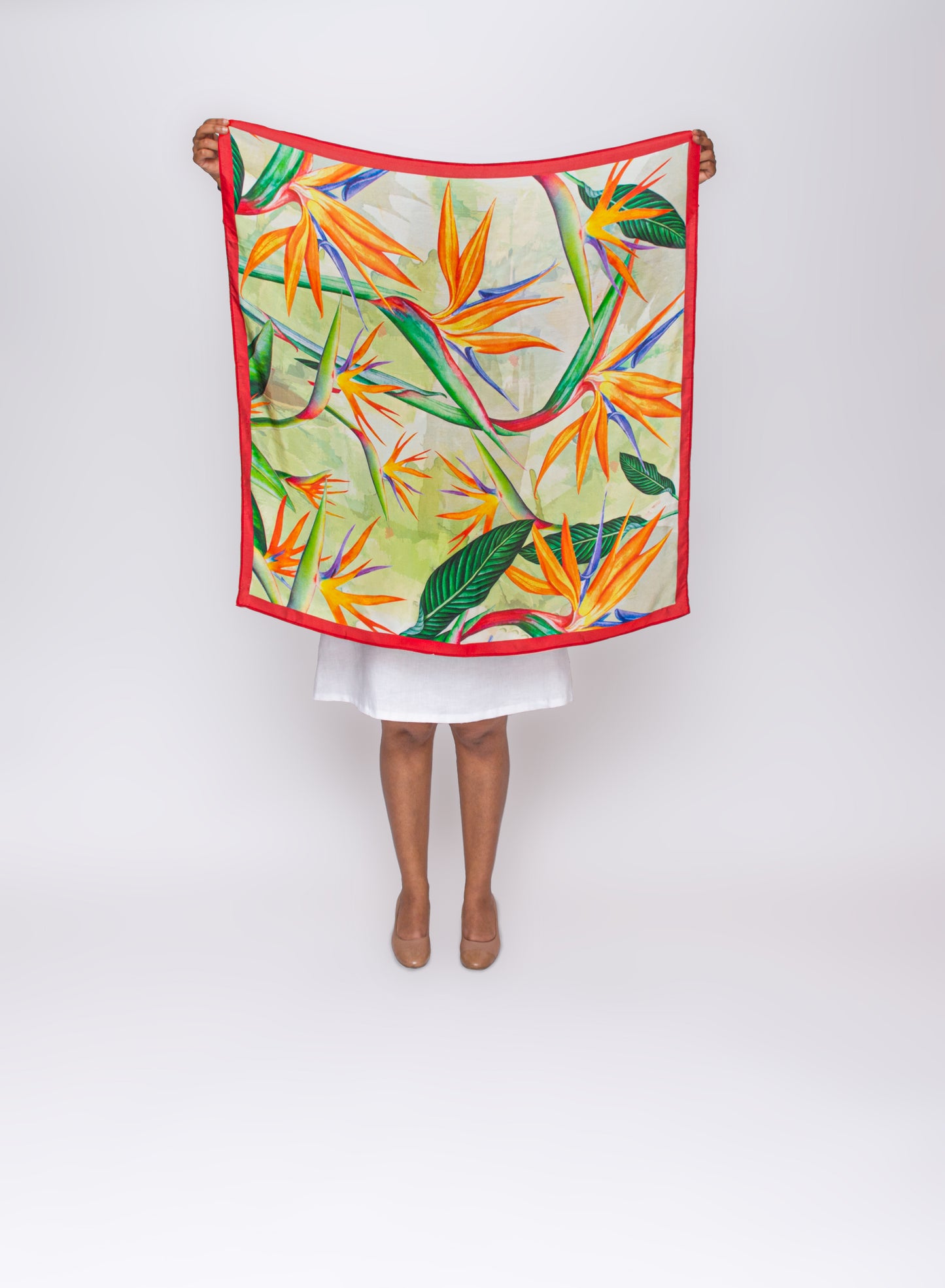 Wild Lily, 100% silk scarf