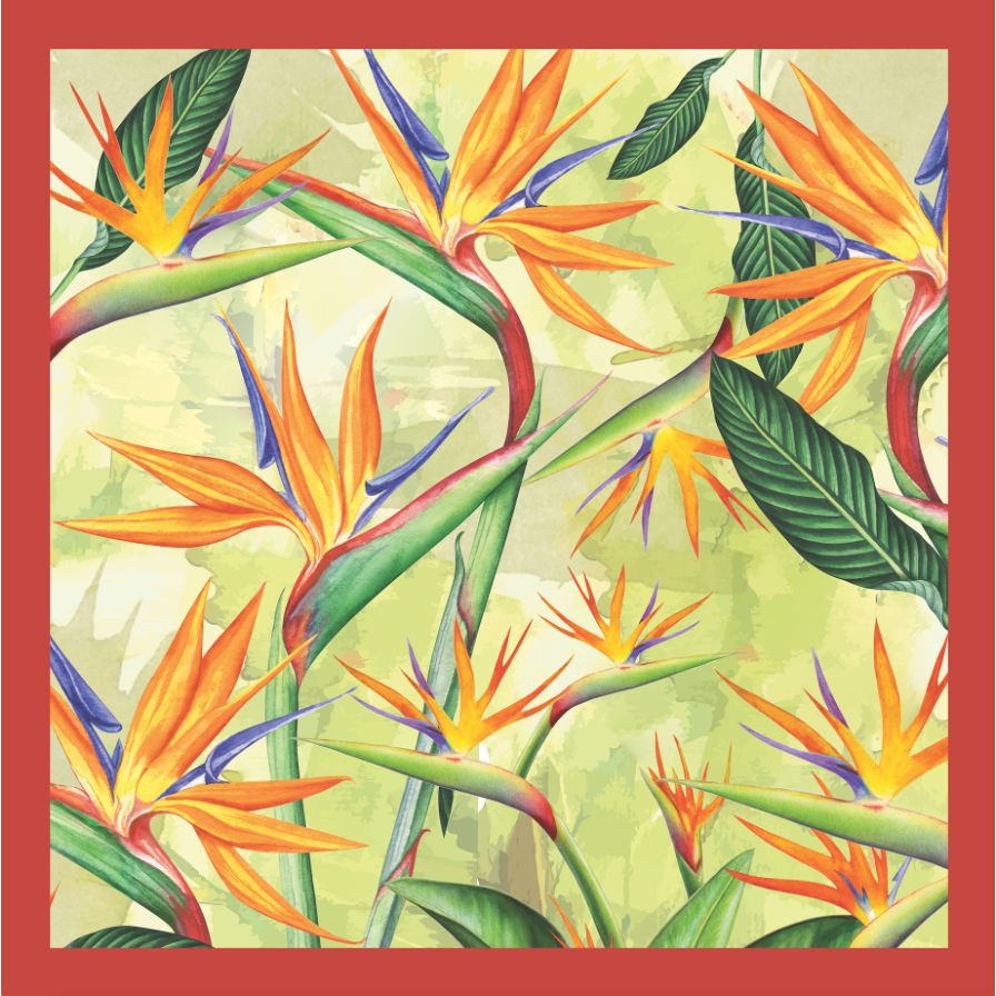 Wild Lily, 100% silk scarf